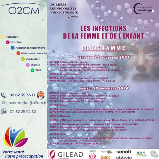 Journées Réunionnaises d'Infectiologie. ?, Saint-Paul, O2CM